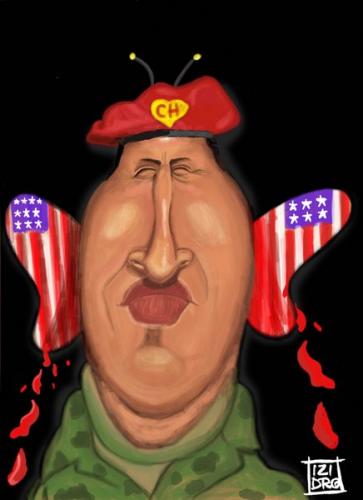 Cartoon: caricature Hugo Chavez (medium) by izidro tagged caricature