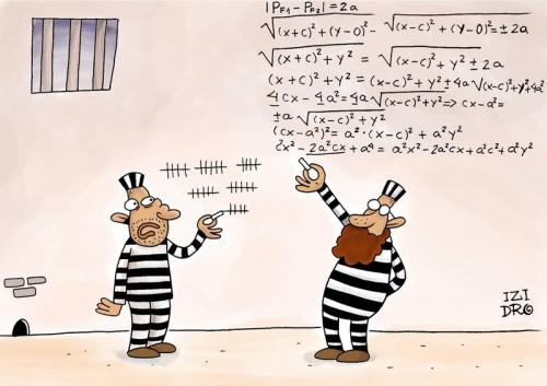 Cartoon: education for prisioner (medium) by izidro tagged cartoon