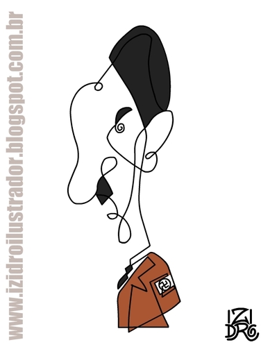 Cartoon: Hitler (medium) by izidro tagged hitler