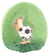 Cartoon: Warten auf den Anstoß (small) by mele tagged fussball em wurst