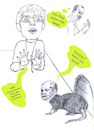 Cartoon: Kanzlerkandidaten (small) by menschenskindergarten tagged kramp,karrenbauer,merz,scholz,spd,cdu,groko,kanzlerkandidaten