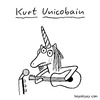 Cartoon: Kurt Unicobain (small) by heyokyay tagged unicorn,kurt,cobain,nirvana,grunge,heyokyay