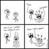 Cartoon: Oops (small) by heyokyay tagged coffee,webcomic,oops,humour,heyokyay