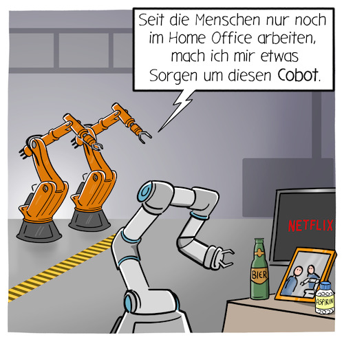 Cartoon: Cobot (medium) by Cloud Science tagged cobot,roboter,coronavirus,corona,virus,home,office,homeoffice,epidemie,covid19,industrie40,digitalisierung,tech,technik,technologie,isolation,digital,produktion,fertigung,industrie,ki,ai,kuka,roboterarm,business,mitarbeiter,cobot,roboter,coronavirus,corona,virus,home,office,homeoffice,epidemie,covid19,industrie40,digitalisierung,tech,technik,technologie,isolation,digital,produktion,fertigung,industrie,ki,ai,kuka,roboterarm,business,mitarbeiter