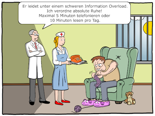 Cartoon: Digital Detox (medium) by Cloud Science tagged digital,detox,smartphone,sucht,ueberforderung,zeit,schnellebigkeit,daten,surfen,onlinesucht,internetsucht,internet,medien,informationen,ueberfordert,arzt,gesundheit,digitalisierung,technologie,entzug,anstalt,krankenschwester,behandlung,technik,computer,stricken,doktor,burnout,stress,entspannung,entgiftung,entschlackung,online,offline,digital,detox,smartphone,sucht,ueberforderung,zeit,schnellebigkeit,daten,surfen,onlinesucht,internetsucht,internet,medien,informationen,ueberfordert,arzt,gesundheit,digitalisierung,technologie,entzug,anstalt,krankenschwester,behandlung,technik,computer,stricken,doktor,burnout,stress,entspannung,entgiftung,entschlackung,online,offline