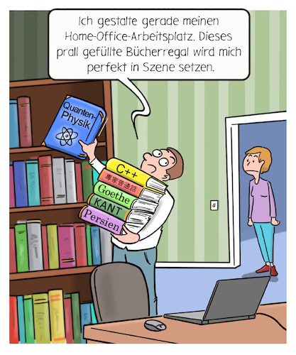 Cartoon: Home Office (medium) by Cloud Science tagged home,office,remote,work,verteiltes,arbeiten,haus,arbeitsplatz,new,arbeit40,zukunft,büro,bücher,bücherregal,tech,technik,technologie,covid19,corona,cornoavirus,heimarbeitsplatz,online,onlinemeeting,konferenz,internet,digitalisierung,digital,home,office,remote,work,verteiltes,arbeiten,haus,arbeitsplatz,new,arbeit40,zukunft,büro,bücher,bücherregal,tech,technik,technologie,covid19,corona,cornoavirus,heimarbeitsplatz,online,onlinemeeting,konferenz,internet,digitalisierung,digital