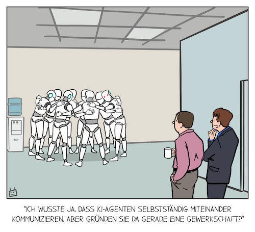 Cartoon: KI-Agenten (medium) by Cloud Science tagged ki,agenten,autonome,systeme,mensch,maschine,interaktion,kommunikation,unter,multiagentensysteme,automatisierte,prozesse,effizienzsteigerung,zukunft,der,arbeit,künstliche,intelligenz,selbstorganisierende,teamarbeit,von,koordinierte,entscheidungsfindung,digitalisierung,2025,technologie,intelligente,automatisierung,gewerkschaft,gewerkschaften,autonom,tech,roboter,ki,agenten,autonome,systeme,mensch,maschine,interaktion,kommunikation,unter,multiagentensysteme,automatisierte,prozesse,effizienzsteigerung,zukunft,der,arbeit,künstliche,intelligenz,selbstorganisierende,teamarbeit,von,koordinierte,entscheidungsfindung,digitalisierung,2025,technologie,intelligente,automatisierung,gewerkschaft,gewerkschaften,autonom,tech,roboter