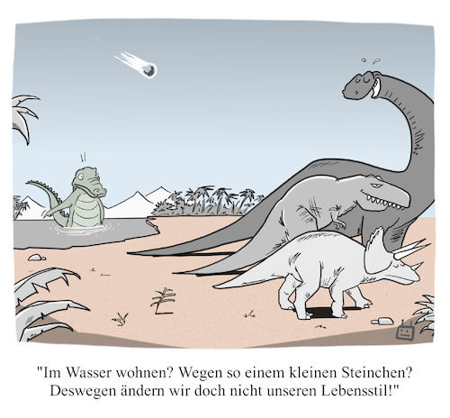 Cartoon: Resilienz (medium) by Cloud Science tagged resilienz,resilient,wandel,change,transformation,anpassungsfähigkeit,krokodil,lernen,dinosaurier,überleben,ausgestorben,resilienz,resilient,wandel,change,transformation,anpassungsfähigkeit,krokodil,lernen,dinosaurier,überleben,ausgestorben