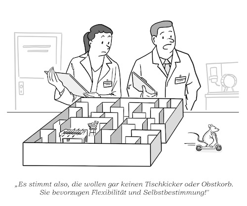 Cartoon: Selbstbestimmung (medium) by Cloud Science tagged flexibilität,obstkorb,selbstbestimmung,tischkicker,newwork,arbeit,arbeitnehmer,benefits,zukunft,maus,labor,freiheit,autonomie,business,management,personal,hr,worklife,balance,flexibilität,obstkorb,selbstbestimmung,tischkicker,newwork,arbeit,arbeitnehmer,benefits,zukunft,maus,labor,freiheit,autonomie,business,management,personal,hr,worklife,balance