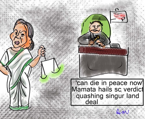 Cartoon: mamata words (medium) by anupama tagged mamata,words