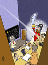 Cartoon: Pirate X (small) by stip tagged treasure pirate math classroom college university professor students