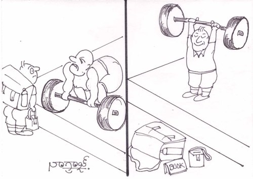 Cartoon: my cartoons (medium) by nagrajcartoonist1234 tagged caption,less