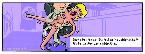 Cartoon: Schoolpeppers 118 (medium) by Schoolpeppers tagged professor,blofeld,gummipuppe,james,bond