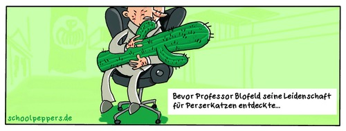 Cartoon: Schoolpeppers 25 (medium) by Schoolpeppers tagged film,james,bond,professor,blofeld,kaktus