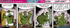 Cartoon: HOSSA  Klopf-Klopf! (small) by Schweinevogel tagged iron doof schweinevogel sid swampie schwarwel comic cartoon strip