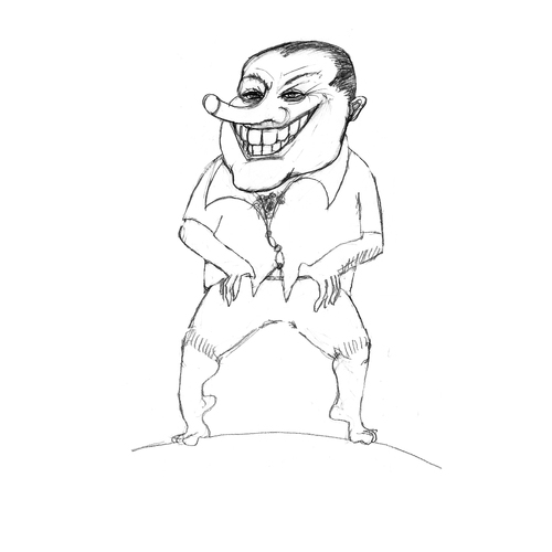 Cartoon: macho (medium) by sasch tagged italy,berlusconi,korruption,illagal