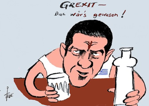 Cartoon: Alexis Tsipras (medium) by tiede tagged tsipras,alexis,griechenland,wahlen,niederlage,grexit,brexit,tiede,cartoon,karikatur,tsipras,alexis,griechenland,wahlen,niederlage,grexit,brexit,tiede,cartoon,karikatur