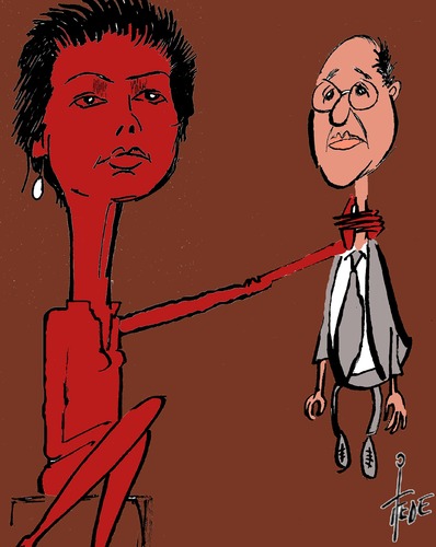 Cartoon: Sarah Wagenknecht (medium) by tiede tagged linkspartei,gysi,gregor,bartsch,dietmar,wagenknecht,sarah,sarah,wagenknecht,dietmar,bartsch,gregor,gysi,linkspartei
