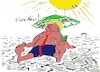 Cartoon: Fake News (small) by tiede tagged klimawandel,trump,tiede,cartoon,karikatur