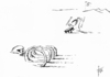 Cartoon: Grass - Einsamer Blechtrommler (small) by tiede tagged günter grass netanjahu achmedinejad obama blechtrommel tiede tiedemann cartoon karikatur