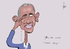 Cartoon: Obama - Trump (small) by tiede tagged obama,trump,tiede,tiedemann,cartoon,karikatur