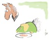 Cartoon: Pizza cavallo (small) by tiede tagged pferdefleisch,deklaration,pizza,cavallo,tiede,joachim,tiedemann,cartoon,karikatur