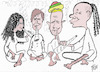 Cartoon: Sondierung (small) by tiede tagged ampel,sondierung,scholz,grüne,fdp,baerbock,habeck,lindner,tiede,cartoon
