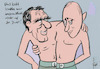Cartoon: Unzertrennliche (small) by tiede tagged schroeder,putin,gasprom,tiede,cartoon,karikatur