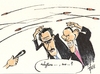 Cartoon: Waffendebatte USA (small) by tiede tagged waffen,waffenrecht,waffendebatte,obama,romney,usa,guns,weapons,nra,aurora,elections,tiede,joachim,tiedemann,cartoon,karikatur