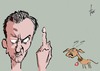 Cartoon: Böhmermann (small) by tiede tagged böhmermann,erdogan,pressefreiheit,meinungsfreiheit,tiede,karikatur,cartoon