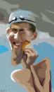 Cartoon: Michael Phelps (small) by devil tagged phelps caricature