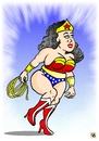 Cartoon: Fat Wonder Woman (small) by Guto Camargo tagged fat,wonder,woman