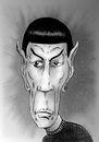 Cartoon: Mr. Spock (small) by Guto Camargo tagged startrek,spock,minoy,movie,science,fiction,actor,caricature
