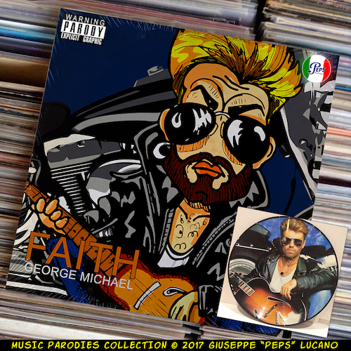 Cartoon: George Michael - Faith Picture D (medium) by Peps tagged george,michael,faith,picture,disc,version