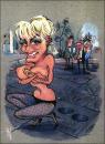 Cartoon: June Wilkinson (small) by Stef 1931-1995 tagged movie,caricature,hollywood