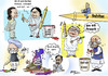 Cartoon: a political holi cartoon (small) by shyamjagota tagged indian cartoonist shyam jagota