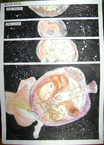 Cartoon: NASA2 (medium) by Zlatko Iv tagged nasa,experiment,doll,danke,kosmos,astro