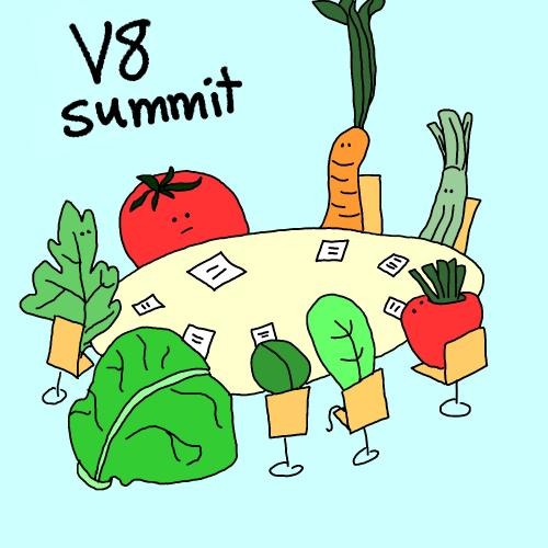 Cartoon: v8 summit (medium) by mfarmand tagged v8,g8,vegetables,tomato,carrot,radish,celery,lettuce