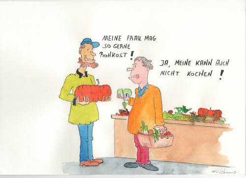Cartoon: Im Supermarkt (medium) by Denno tagged kürbis
