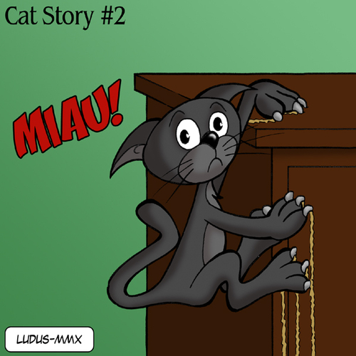 Cartoon: Cat Story 2 (medium) by Ludus tagged cat,cats