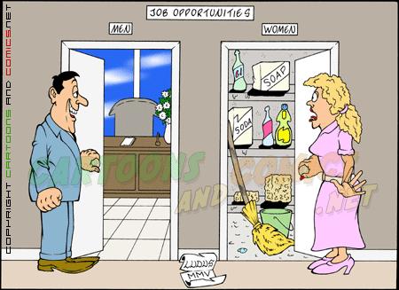 Cartoon: Job opportunities (medium) by Ludus tagged job,women