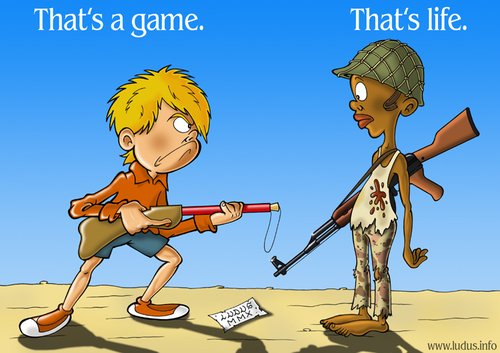 Cartoon: Kids at war (medium) by Ludus tagged war