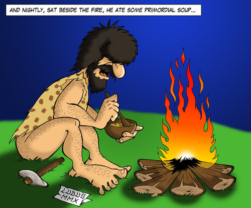 Cartoon: Primordial soup (medium) by Ludus tagged prehistory