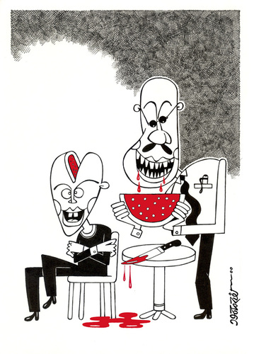 Cartoon: Terrorism (medium) by kifah tagged terrorism
