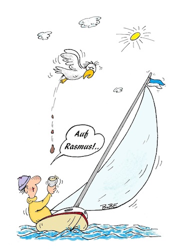 Cartoon: Segeln (medium) by BuBE tagged segeln,segeltörn,wassersport,see,meer,boot,segelboot,urlaub