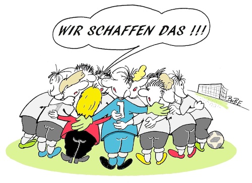 Cartoon: WM18 - Wir ... (medium) by BuBE tagged fußball,wm18,fußballmannschaft,fußballteam
