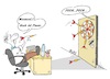 Cartoon: Dart im Büro (small) by BuBE tagged dart,büro,humor,schreibtisch,pfeile,pause,beamter,angestellter,sport,tür