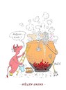 Cartoon: Höllensauna (small) by BuBE tagged sauna,wellness,gesundheit,hölle,teufel