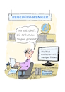 Cartoon: KI Reisebüro (small) by BuBE tagged ki,künstliche,intelligenz,reisebüro,slogan,weniger,welt,entdecken,reisen,urlaub