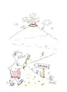 Cartoon: Natürliche Sauna (small) by BuBE tagged sauna,gesundheit,vulkan,saunafan,abhärtung,wellness,relaxen